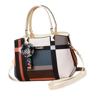 Generic Shoulder Bag, Womens Shoulder Bag, Classic Hobo Tote Purse, Womens Shoulder Bag with Adjustable Strap for Wife, Adults, Girlfriend, White, Siehe Besch