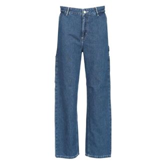 Carhartt Work in Progress Pierce Pant Straight - Dames - Jeans - Blauw - Maat: W26 Katoen