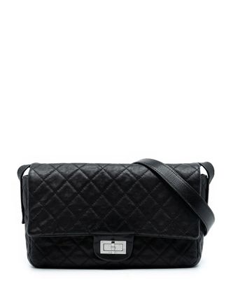 Chanel 2009-2010 Quilted Calfskin Reissue 2.55 Easy Messenger Flap crossbody bag - Black