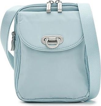 Baggallini Coastal Flip Lock Venture Crossbody Cross Body Womens Handbags Pool, Nylon