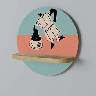 OEM Power Espresso Estante Redondo