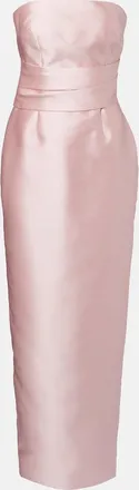 Solace London Ingrid draped satin gown