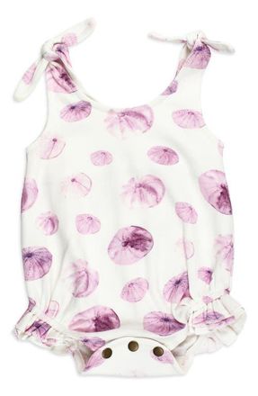 LOvedbaby Sea Urchin Sleeveless Organic Cotton Bodysuit at Nordstrom, Size 6-9M