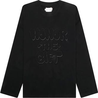 Honor The Gift T-shirt a maniche lunghe Ampd Up con logo ricamato - Nero