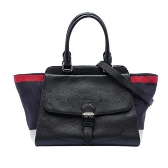 Burberry Pre-owned Handbags, female, Multicolor, Size: ONE SIZE Pre-owned Leather Tote