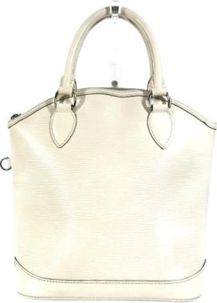 Louis Vuitton Pre-owned Epi Tote Bag - Dames - Vintage Handtas - Wit - ONE Size - Leer - Vintage