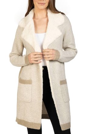 Love Token Candie Long Lseeve Cardigan In Beige