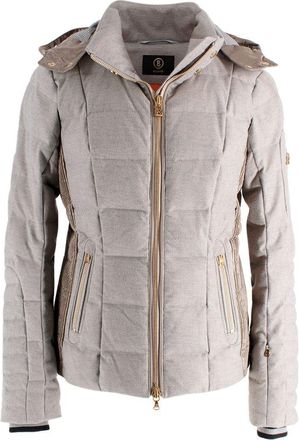 Bogner Grey Zip Uma-D Down Puffer Jacket Size M