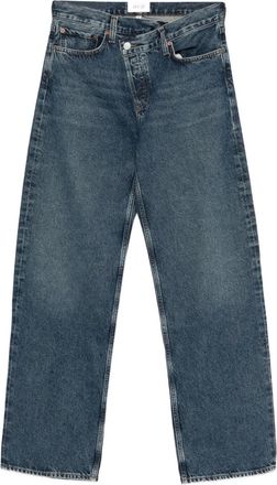 A Gold E Jeans con bottoni - Blu