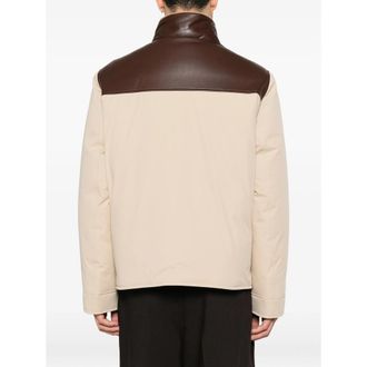 Brunello Cucinelli Shearling-trim Leather-yoke Jacket