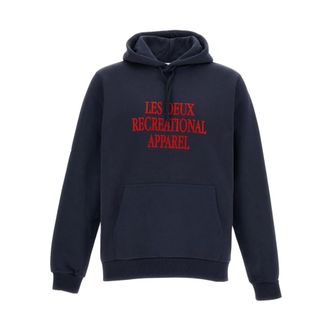 Les Deux Heren, Sweatshirts & Hoodies, Blauw, Maat: M Katoen