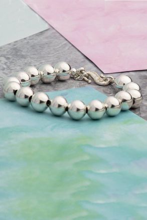 Otis Jaxon Large Sterling Silver Ball Bracelet