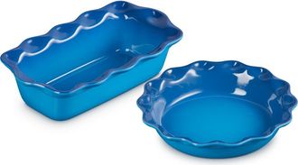 LE CREUSET 2-Piece Heritage Stoneware Pie Dish & Loaf Pan Set in Marseille at Nordstrom