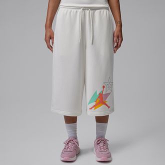 Nike Jordan Womens Jordan Brooklyn Fleece French Terry Big Shorts in Pink | IF1406-676