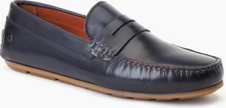 base Mens Collins Mens Loafers - Navy - Size: 10