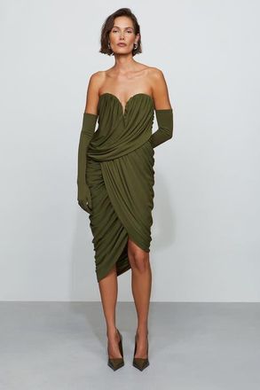Et Ochs Spencer Midi Dress in Moss at Nordstrom, Size 10