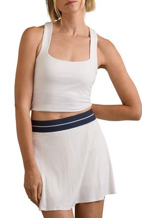 Rhone Lightspeed Court Longline Bra in Snow White at Nordstrom, Size Xx-Large