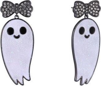 Hallmark Halloween Cute Ghost Earrings in White at Nordstrom
