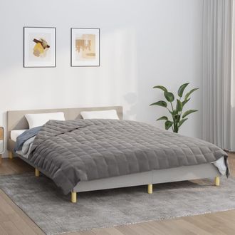 vidaXL Manta Con Peso Tela Gris 200x220 Cm 13 Kg Vidaxl