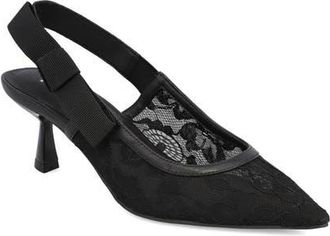 Mia Naida Slingback Pointed Toe Pump in Black at Nordstrom, Size 7.5