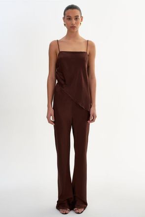 LaMarque Emile | Pull-on Satin Pants in Brown at Nordstrom, Size Xx-Small