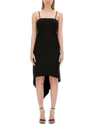 Helmut Lang Dress With Scarf Hem