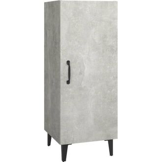 vidaXL Vidaxl - Aparador De Madera Contrachapada Gris Hormig&oacute;n 34,5x34x90 Cm