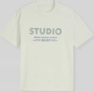 Tom Tailor Denim Relaxed Fit T-Shirt aus reiner Baumwolle in Mint, Gr&ouml;&szlig;e XXL