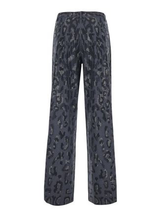 Pinko High-Waist Tech Polyester Trousers - Gray