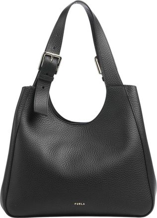 Furla Grained Leather Dora M Tote Bag