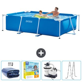 Intex Piscina Con Estructura Rectangular - 260x160x65 Cm - 7-piezas Scb71