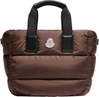 Moncler Moncler Caradoc Mini Tote Bag, Women, Brown, Size: One Size