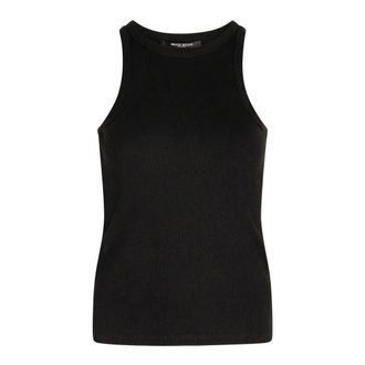 Bruuns Bazaar Canotta a Coste Classica - - Tops - Donna - Nero - XS