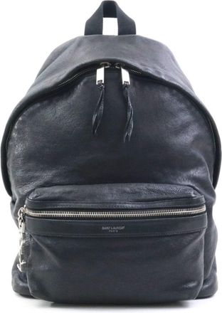 Saint Laurent Black Leather Backpack (Pre-Owned)