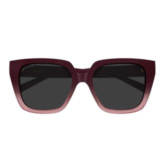 Gucci Sunglasses Gg2102 S 003 Burgundy/Grey Women