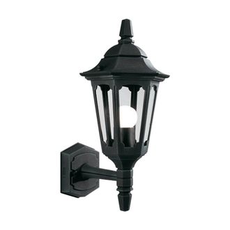 Netlighting Parish 1 Light Outdoor Wall Lantern Light Black IP44 E27