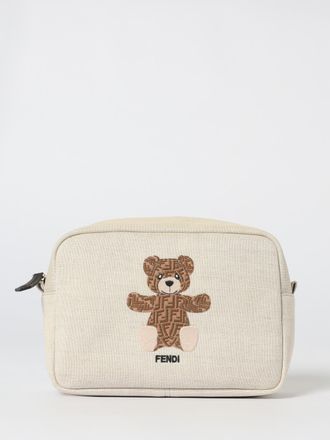 Fendi Pochette Teddy in canvas