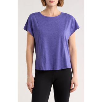 Marika Sonia Short Sleeve Top in Heather Orient Blue at Nordstrom Rack, Size X-Large