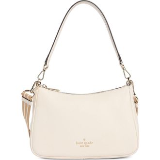 Kate Spade New York rosie pebble leather medium satchel in Parchment Multi at Nordstrom Rack