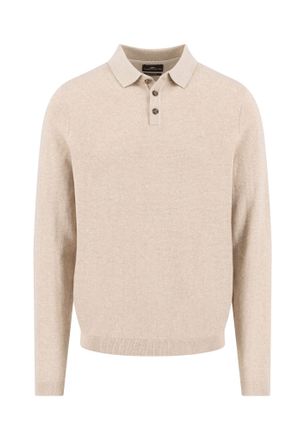 Fynch-Hatton Strickpullover FYNCH-HATTON, Herren, Gr. 4XL, beige (light taupe), Strick, Obermaterial: 95% Baumwolle, 5% Kaschmir, unifarben, regular fit taillenbed