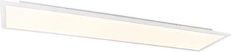QAZQA Moderno Plaf&oacute;n Moderno De Acero 120 Cm Con Led Regulable En 4 Pasos - Liv Pl&aacute;stico /acero Rectangular Incluye Led Max. 1 X 36 Watt - Qazqa