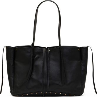 Hammitt Meryl Leather Carryall Tote in Black/brushed Gold at Nordstrom