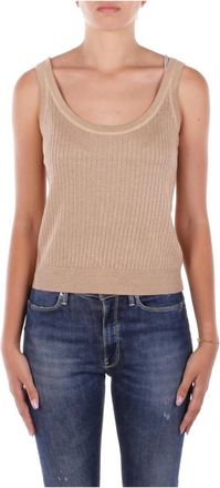 Ralph Lauren Sleeveless Tops - Dames - Tops zonder mouwen - Beige - M - Tops