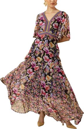 Hale Bob Silk-Blend Mariam Maxi Dress