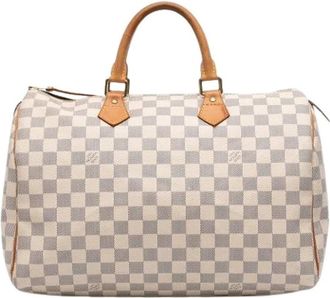 Louis Vuitton Pre-owned Handbags, female, White, Size: ONE SIZE Pre-owned Fabric Travel Bag