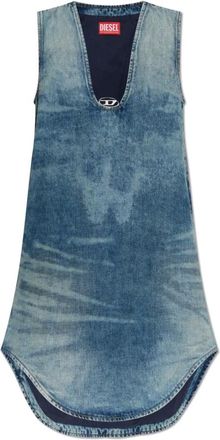 Diesel Kleedjes, Dames, Blauw, 2Xs, Katoen, Jurk De-Laris--S