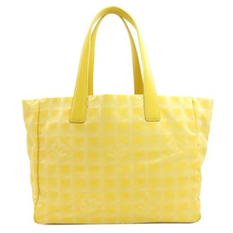 Chanel Yellow Nylon Tote Bag (Pre-Owned)