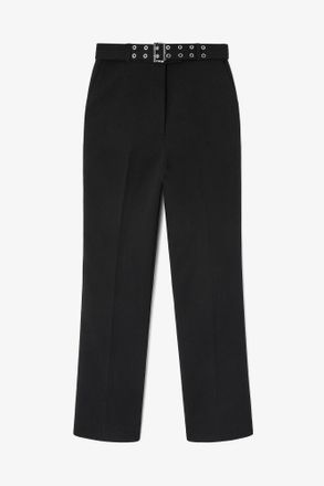 Ganni Black Belted Pants - Size 34