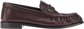 Saint Laurent Leather loafers with Cassandre logo Man 39