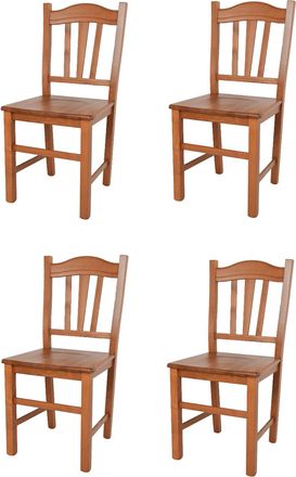 Tommychairs Tommychairs 4 Sillas Silvana En Madera De Haya Color Cerezo